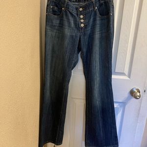 INC curvy fit bootleg jeans